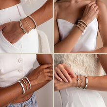 Load image into Gallery viewer, Gokeey Gold Bracelets Set for Women Non Tarnish, Waterproof 14K Gold Plated Sterling Silver Chunky Cuff Bracelet Stackable Gold Bangles Bracelet for Women Trendy Fashion Accessories Tie Knot Cuban Rope Paperclip Beaded Bracelet Stack Jewelry Mothers Day G