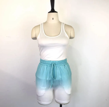 Load image into Gallery viewer, Casual Tank Top+Gradient Shorts Two Piece Sets