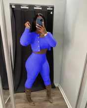 Load image into Gallery viewer, Solid Knit Sweater Slim Cardigan Three Piece Set
