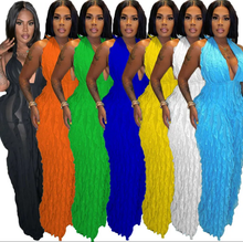 Load image into Gallery viewer, Sexy Wrap Chest Halter High Waist Jumpsuit