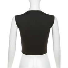 Load image into Gallery viewer, Cartoon Print Short Slim Sleeveless Tops