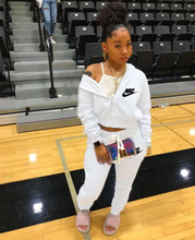 Load image into Gallery viewer, Plus Size Sports Fashion Casual Hood Coat Pants 2 Piece Set