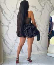 Load image into Gallery viewer, Plus Size Hot Diamond Sling Mesh Splicing Cake Dress