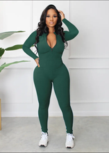 Load image into Gallery viewer, Casual Sports Zipper Long Sleeve Jumpsuit