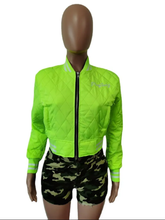 Load image into Gallery viewer, A Letter Embroidery Long Sleeve Baseball Jacket