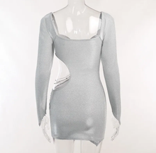 Load image into Gallery viewer, Long Sleeve Hollow Out Party Dress