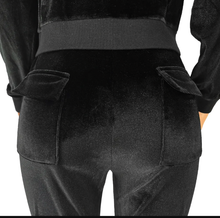 Load image into Gallery viewer, Velvet Hooded Two Piece Pants Sets