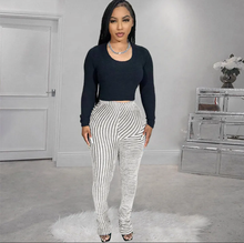 Load image into Gallery viewer, Fashion Furry Slim Stacked Pants