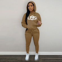 Load image into Gallery viewer, Casual Fleece Hoodies Pants Two Piece Sets