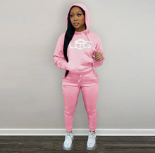 Load image into Gallery viewer, Casual Fleece Hoodies Pants Two Piece Sets