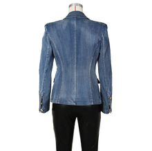 Load image into Gallery viewer, Fashion Double Breasted Denim Jacket Coats