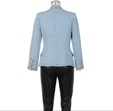 Load image into Gallery viewer, Fashion Double Breasted Denim Jacket Coats