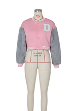 Load image into Gallery viewer, Casual Patchwork Zipper Baseball Jacket