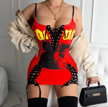 Load image into Gallery viewer, Sexy printed Bandage Mini Dress