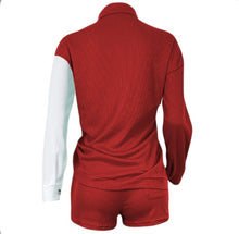 Load image into Gallery viewer, Casual Color Block Shirt And Shorts Two Piece Set
