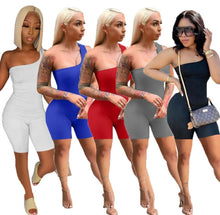 Load image into Gallery viewer, Fashion Casual Sports Home Solid Color Rompers