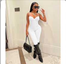 Load image into Gallery viewer, Solid Color Sexy Sling Jumpsuit