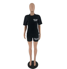 Load image into Gallery viewer, Printed Letter Fashion Shorts Two Piece Set Www.dreamempirellc.com