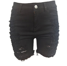 Load image into Gallery viewer, Denim Ripped Hole Jeans Shorts