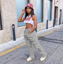 Load image into Gallery viewer, Solid Color Pocket Casual Pants