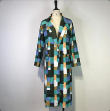 Load image into Gallery viewer, Plus Size Fashion Plaid Print Coats