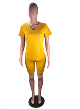 Load image into Gallery viewer, Casual Solid Short Sleeve Loose Two Piece Set