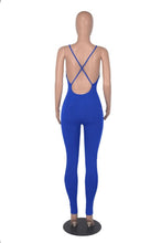 Load image into Gallery viewer, Solid Color Backless Jumpsuits