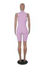 Load image into Gallery viewer, Fashion Zipper Sleeveless Rompers
