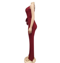 Load image into Gallery viewer, Sexy Spaghetti Strap Sashes Straight Jumpsuit