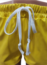 Load image into Gallery viewer, Tie Up PU Leather Split Shorts