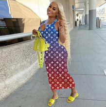 Load image into Gallery viewer, Sexy Printed Sleeveless Maxi Dress