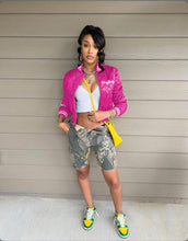 Load image into Gallery viewer, A Letter Embroidery Long Sleeve Baseball Jacket