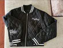 Load image into Gallery viewer, A Letter Embroidery Long Sleeve Baseball Jacket