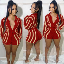 Load image into Gallery viewer, Knitted Sweater Long Sleeve Two Piece Shorts Sets