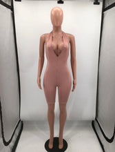 Load image into Gallery viewer, Sexy Deep V Neck Backless Romper