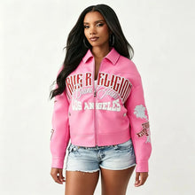 Load image into Gallery viewer, Leather Letter Printed Jackets
