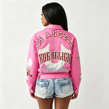 Load image into Gallery viewer, Leather Letter Printed Jackets
