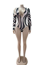 Load image into Gallery viewer, V Neck Long Sleeve Bodysuit Two Piece Shorts Set
