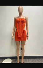 Load image into Gallery viewer, Sexy Wrap Chest Irregular Tops And Skirt Beach 2 Piece Set
