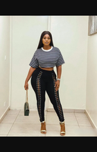 Load image into Gallery viewer, Plus Size Solid Color Bandage Pencil Pant
