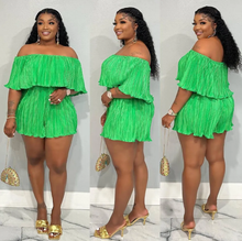 Load image into Gallery viewer, Fashion Ruffle Pleated Romper
