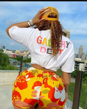 Load image into Gallery viewer, Printed Casual Sports T-Shirts Shorts Two Piece Set
