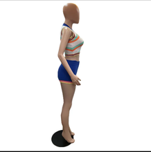 Load image into Gallery viewer, Fashion Sleeveless Vest And Shorts Two Piece Set
