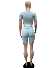 Load image into Gallery viewer, Solid Color Bandage Tight Two Piece Shorts Set
