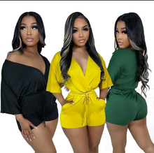 Load image into Gallery viewer, Fashion Solid Color Tie Up Two Piece Shorts Set
