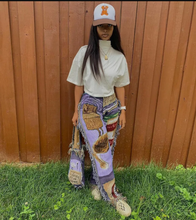 Load image into Gallery viewer, Fashion Loose Colorful Pattern Tassel Pants
