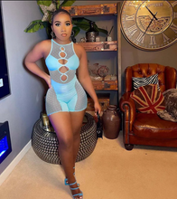 Load image into Gallery viewer, Sexy Mesh Patchwork Sleeveless Hollow Romper

