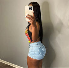 Load image into Gallery viewer, Cartoon Print Short Slim Sleeveless Tops
