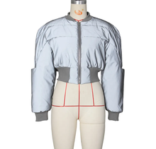 Load image into Gallery viewer, Long Sleeve Zipper Warm Casual Padded Cotton Jacket
