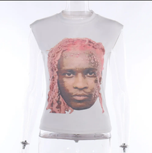 Load image into Gallery viewer, Fashion Print Sleeveless T Shirt
